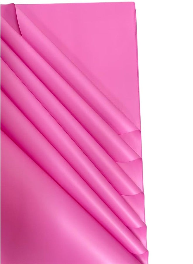 DODXIAOBEUL 20 Sheets Waterproof Flower Wrapping Paper, Florist Bouquet Paper DIY Crafts,Double-Sided Wrapping Paper Gift Packaging Florist Bouquet Material 23 x 23inch (Rose Red) - Image 1